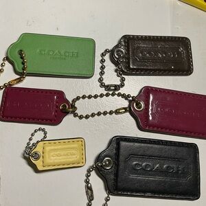 6 vintage COACH Handtags.